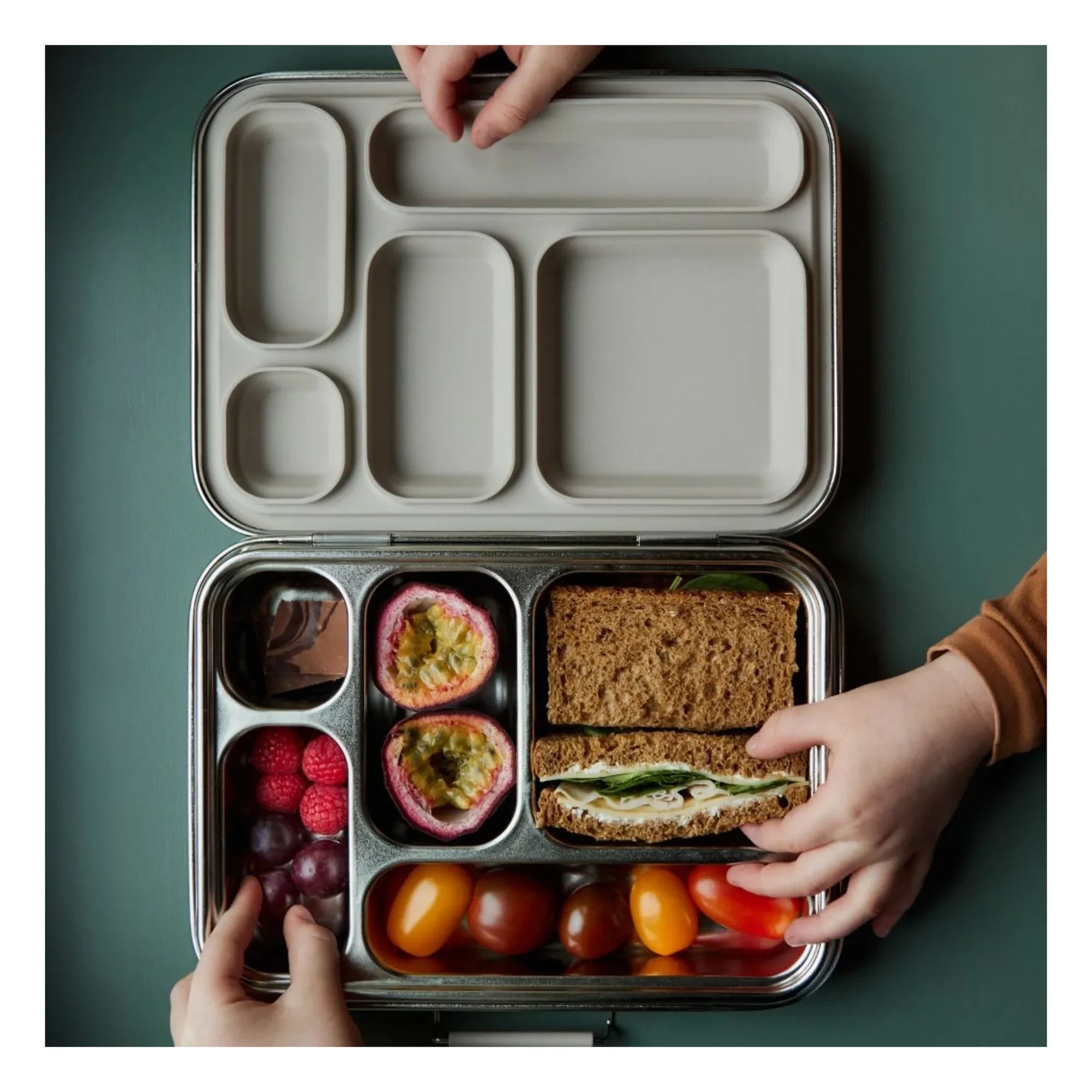 Haps Nordic - Lunchbox aus Edelstahl | Grün