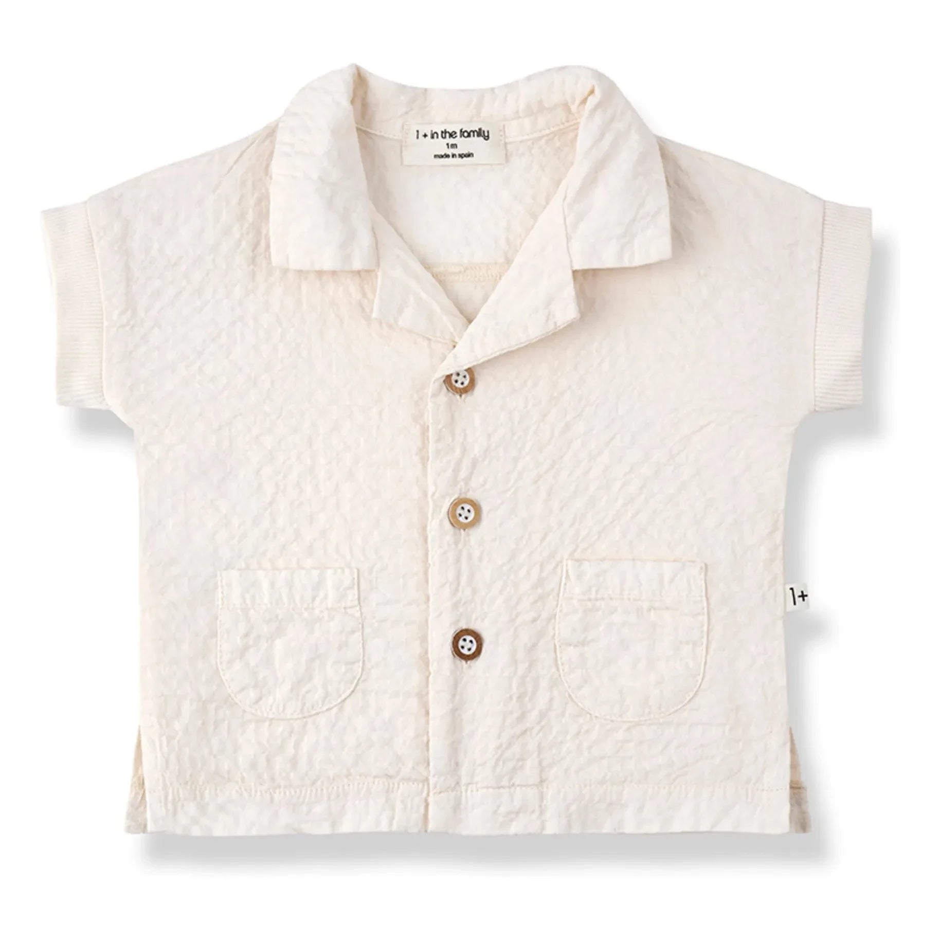1+ in the family - Corinto Seersucker Shirt | Ecru