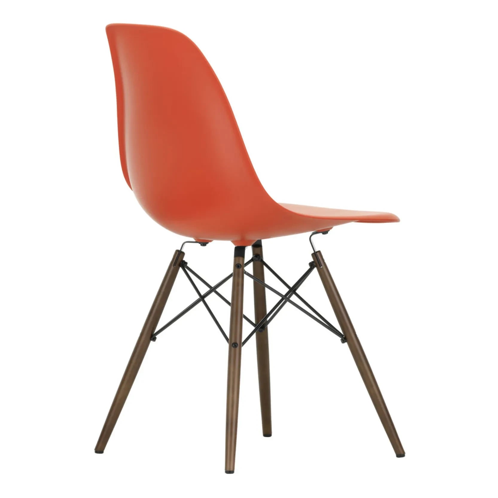 Vitra - DSW plastik sandalye - akçaağaç kaide - Charles & Ray Eames | Haşhaş kırmızısı