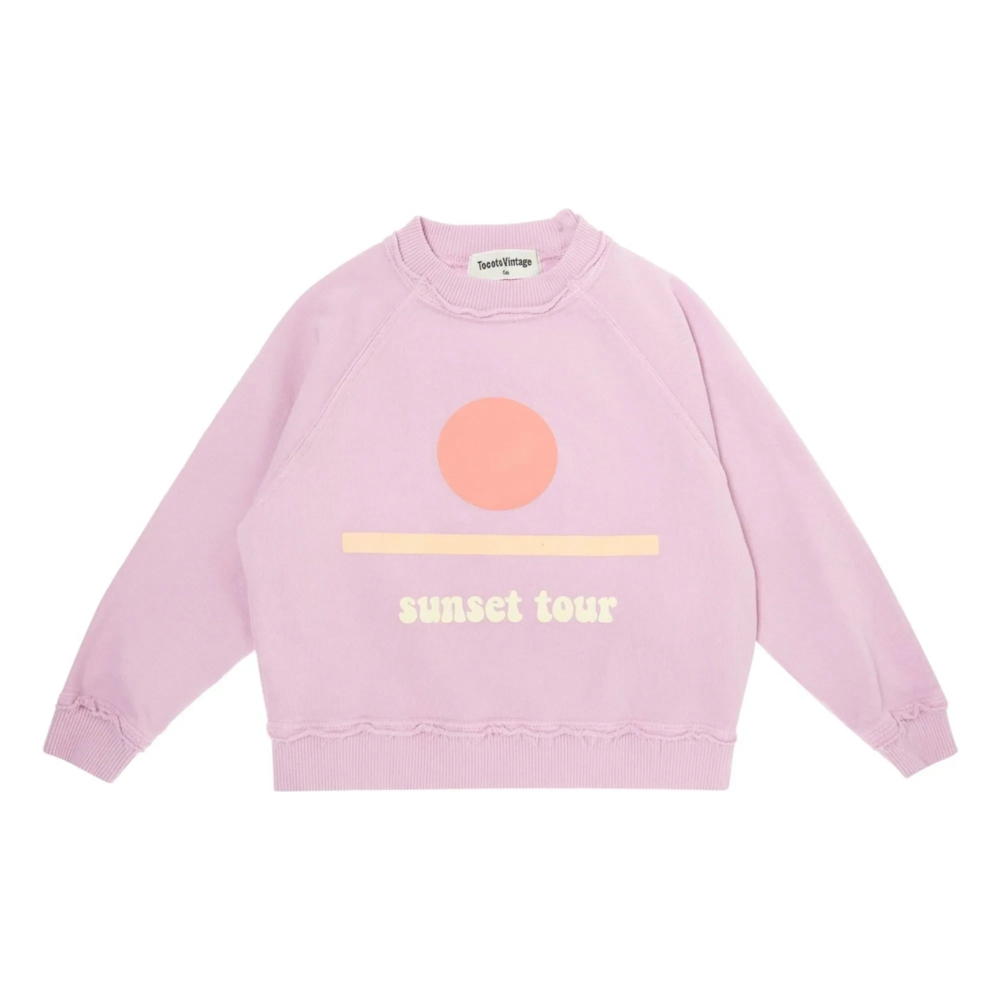Tocoto Vintage - Günbatımı sweatshirt | Leylak