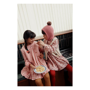 Emile et Ida - Plain Wool Sleeveless Cardigan | Light Pink