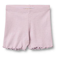 Wheat - Cine-Ribbed Organic Cotton Shorts | Lavender