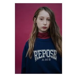 Repose AMS - Cozydrop REPOSE AMS Bio-Baumwoll-Sweatshirt | Marine