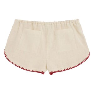 OAS – Kurzer Leinen Kimono | Ecru