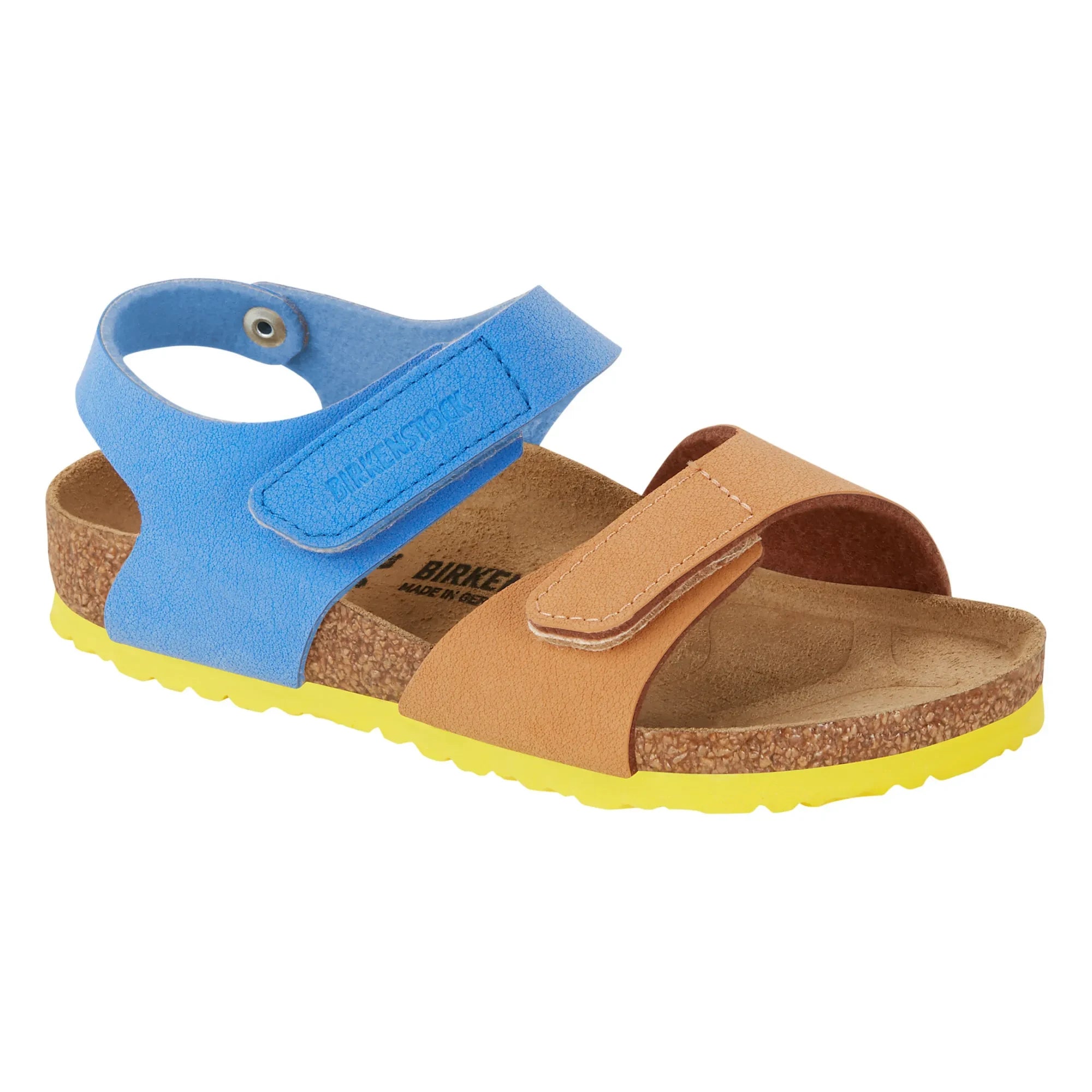 BIRKENSTOCK - Palu İki Renkli Cırt Cırtlı Sandalet | Kamel