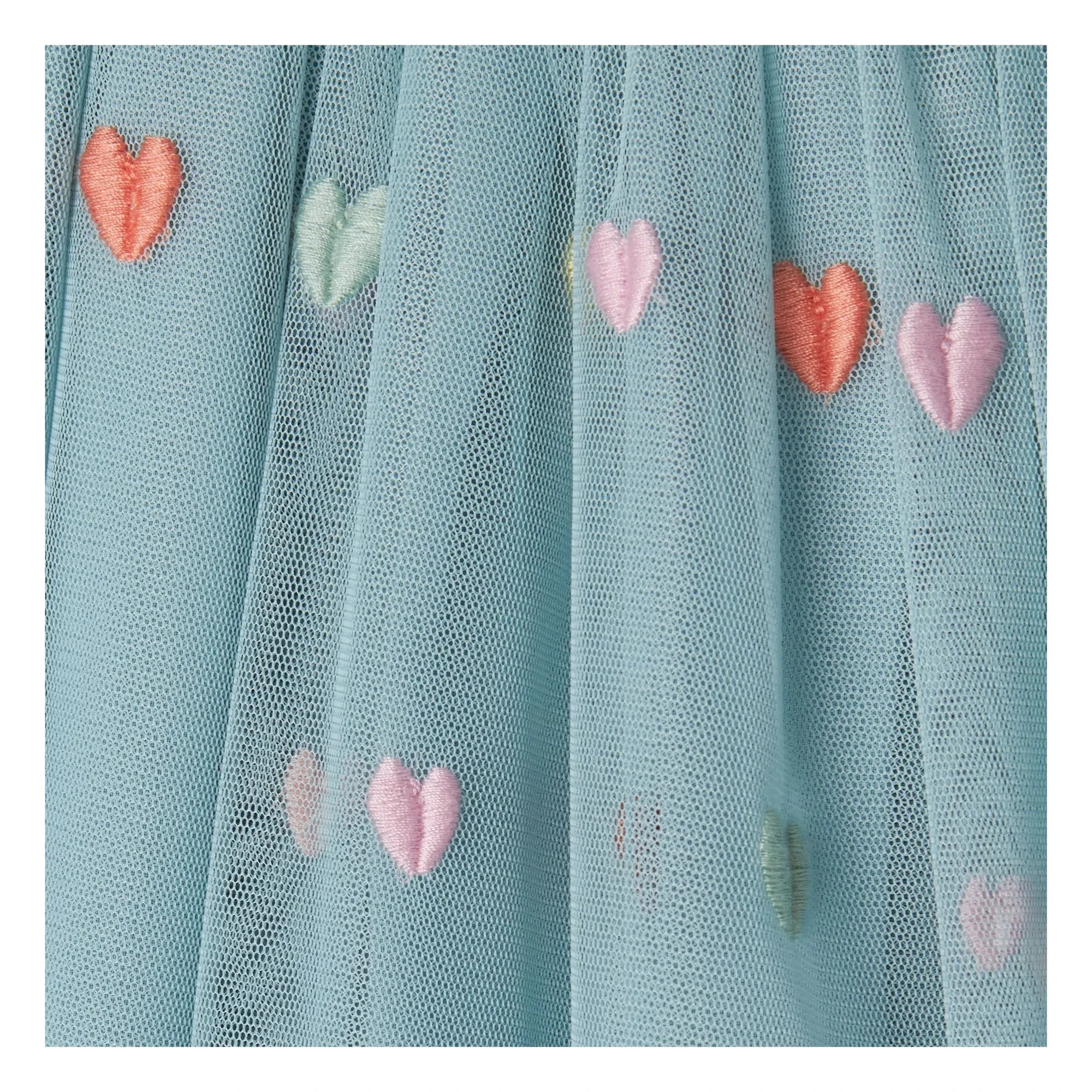 Stella McCartney Kids - Tül kalp etek | Turkuaz