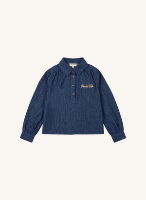 Smallable Kid - Denim Linie Bluse | Denim brut