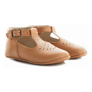 Poppée - Minimilton T-Strap-Stiefeletten | Cognac
