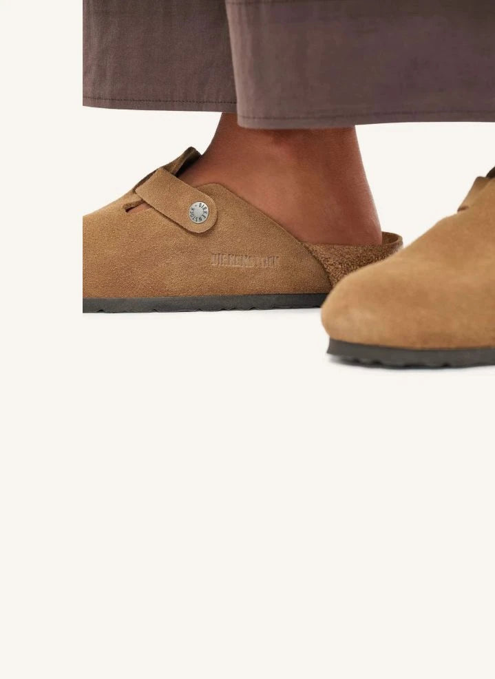 BIRKENSTOCK - Boston Süet Terlikler | Camel