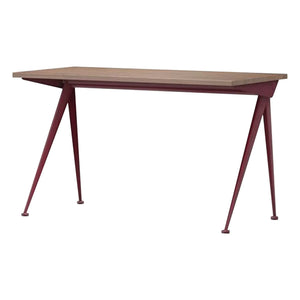 Vitra - Compas Direction Desk - Japon kırmızı taban - Jean Prouvé, 1953 | Ceviz