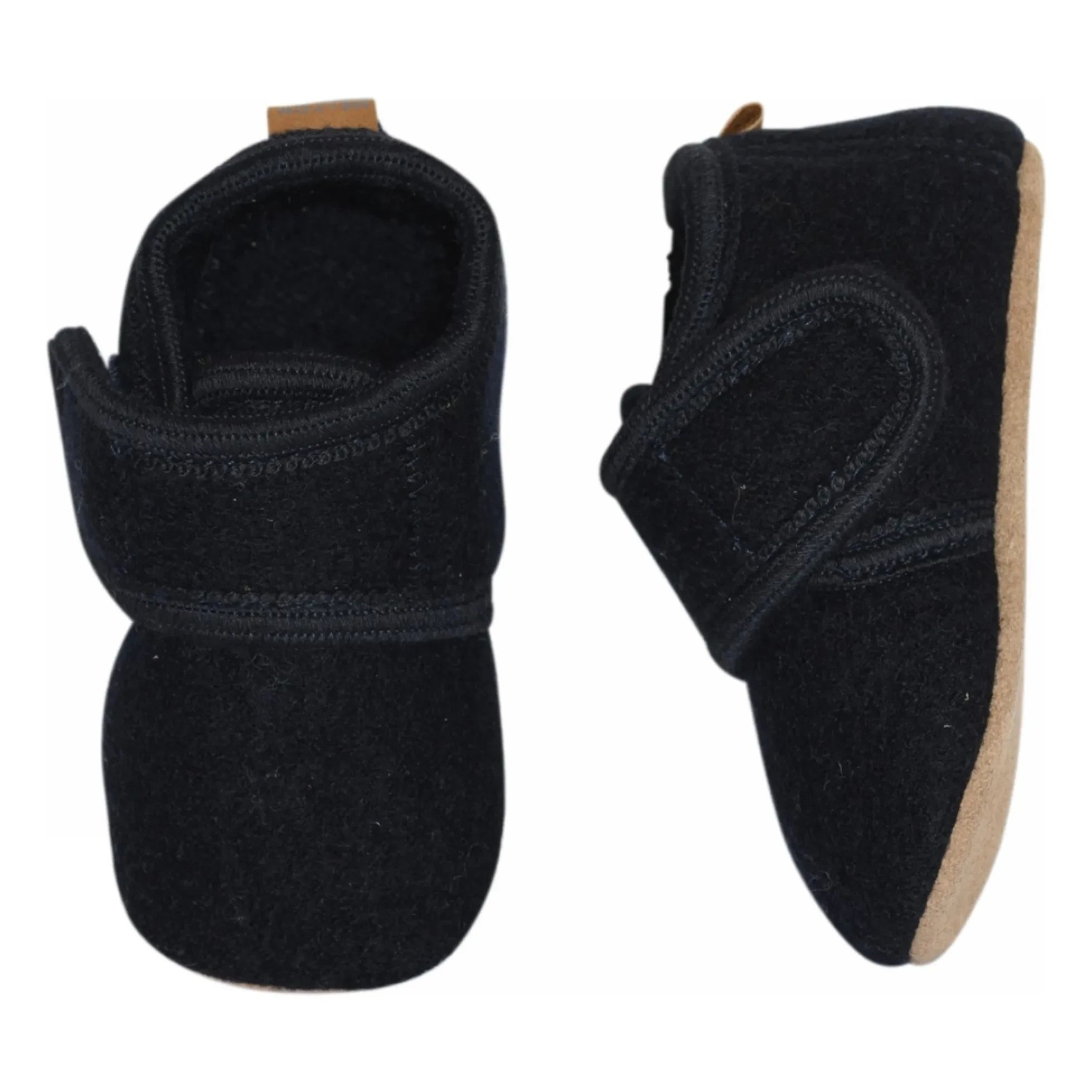 Melton - Klassische Wollpantoffeln | Marine