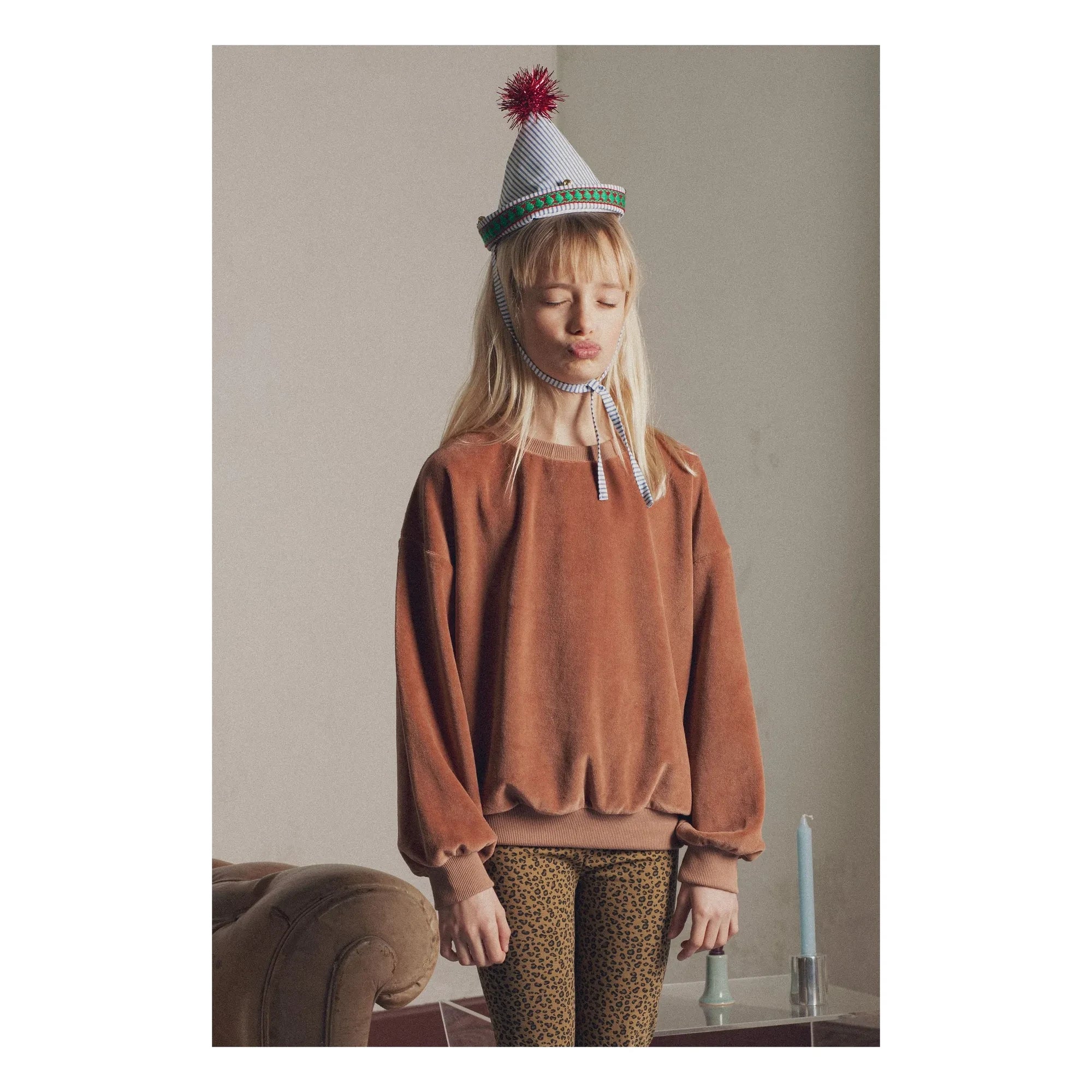 Marlot Paris – Maxime Velours-Sweatshirt | Mokka