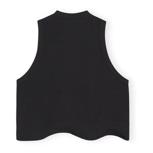 Ganni - Active Mesh Geri Dönüştürülmüş Malzemeli Üst | Siyah