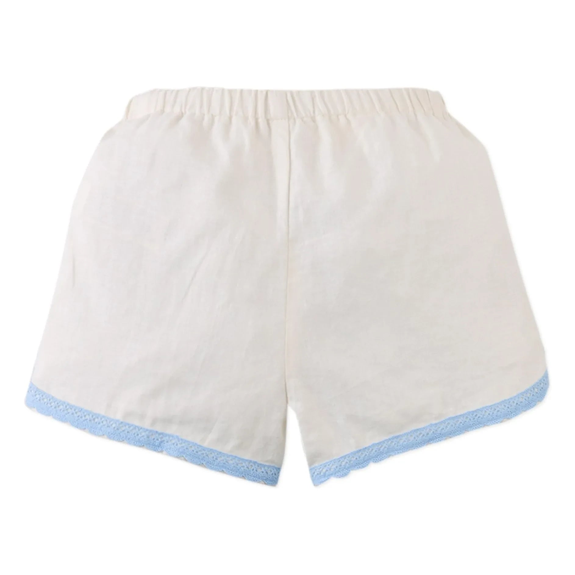 Gingersnaps - Nelly Leinen-Shorts mit Spitzendetail | Cremeweiß