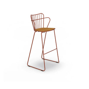 Houe - Paon Outdoor Bar Stool | Paprika
