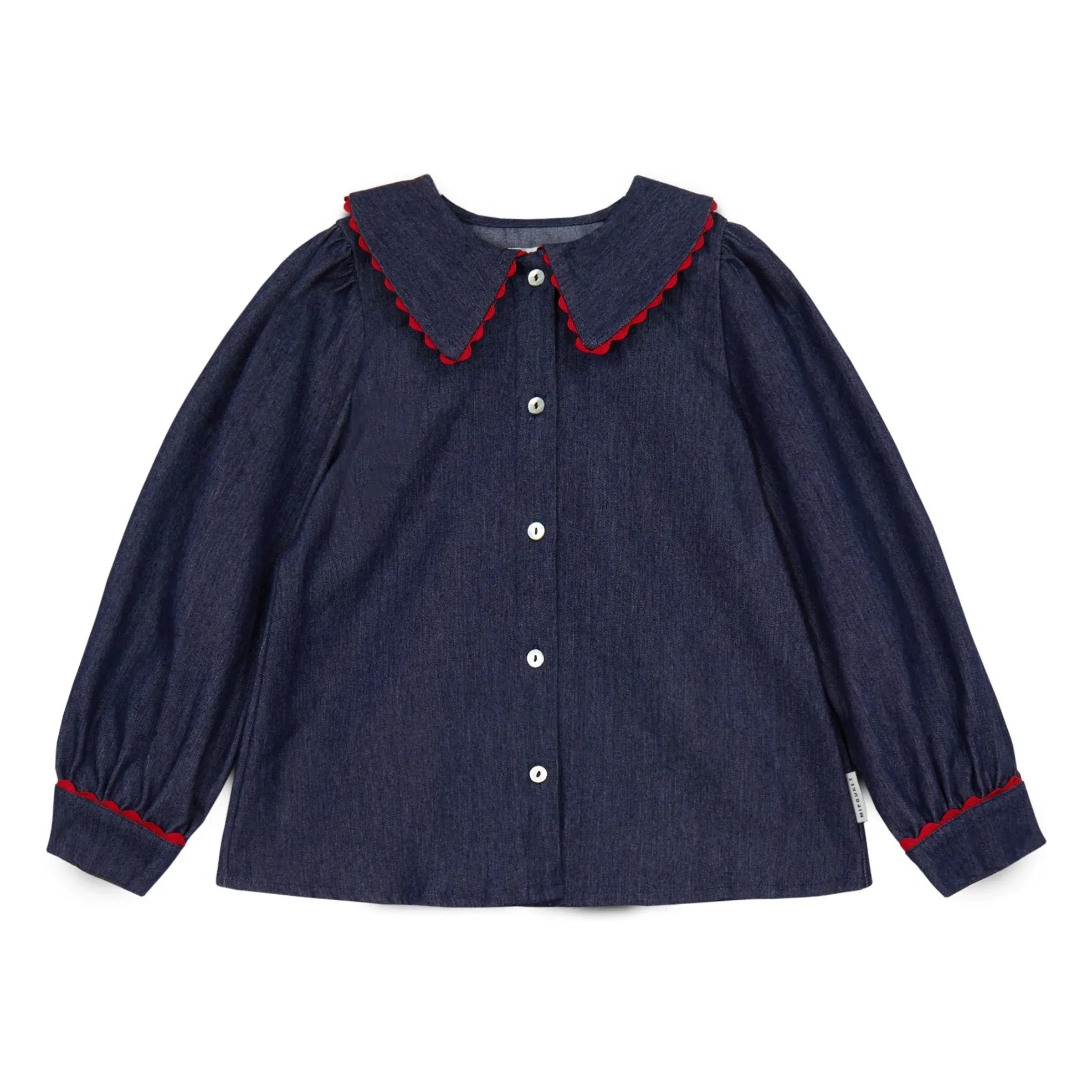 Mipounet - Jean Claudine Kragen Cecilia Bluse | Dunkelblau