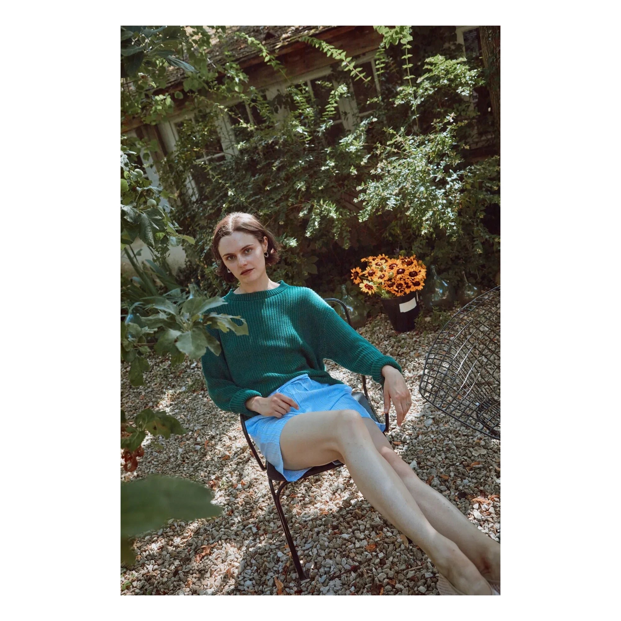Poudre Organic - Dandelion Organic Cotton Sweater | Green