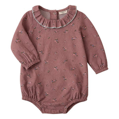 Lililotte - Castille Fleurie Strampler aus Bio-Baumwolle | Altrosa