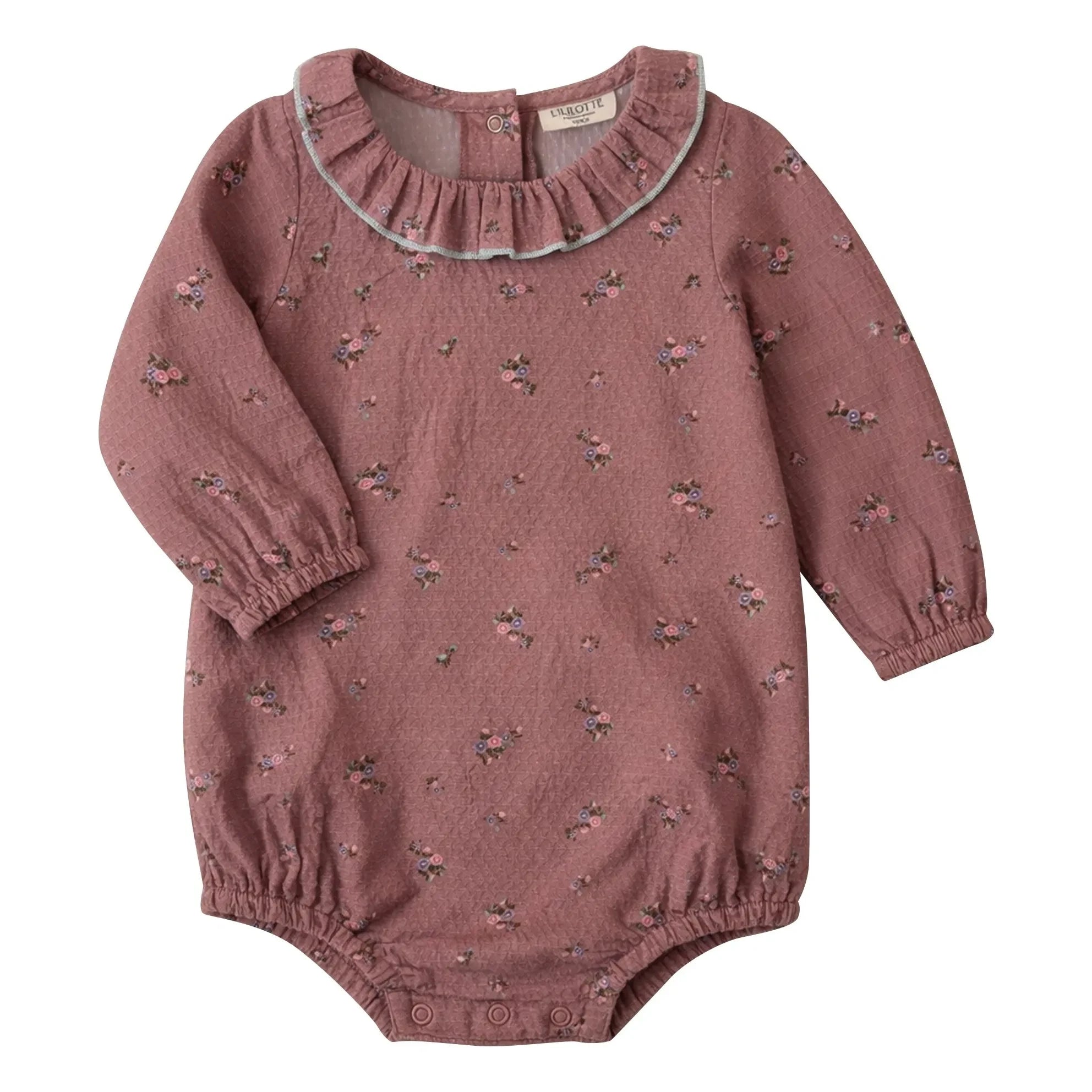 Lililotte - Castille Fleurie Strampler aus Bio-Baumwolle | Altrosa