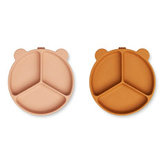 Liewood - Stacy Rutschfeste Teller - 2er Set | Rosa