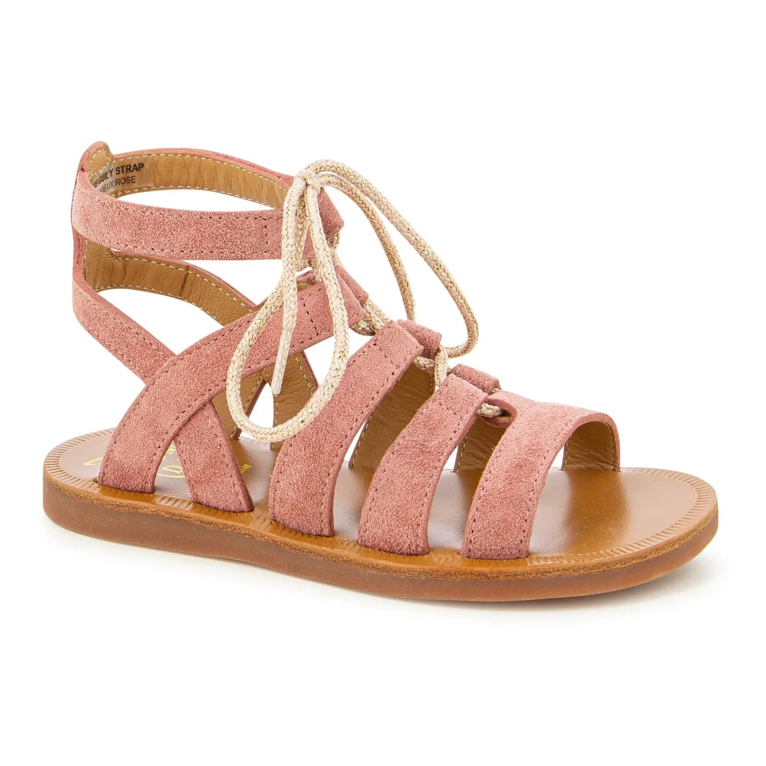 Pom d'Api - Plagette Guily Kemerli sandaletler | Toz Pembe