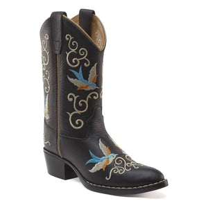 Bootstock - Santiags Deri Dappermaentje X Bootstock | Siyah