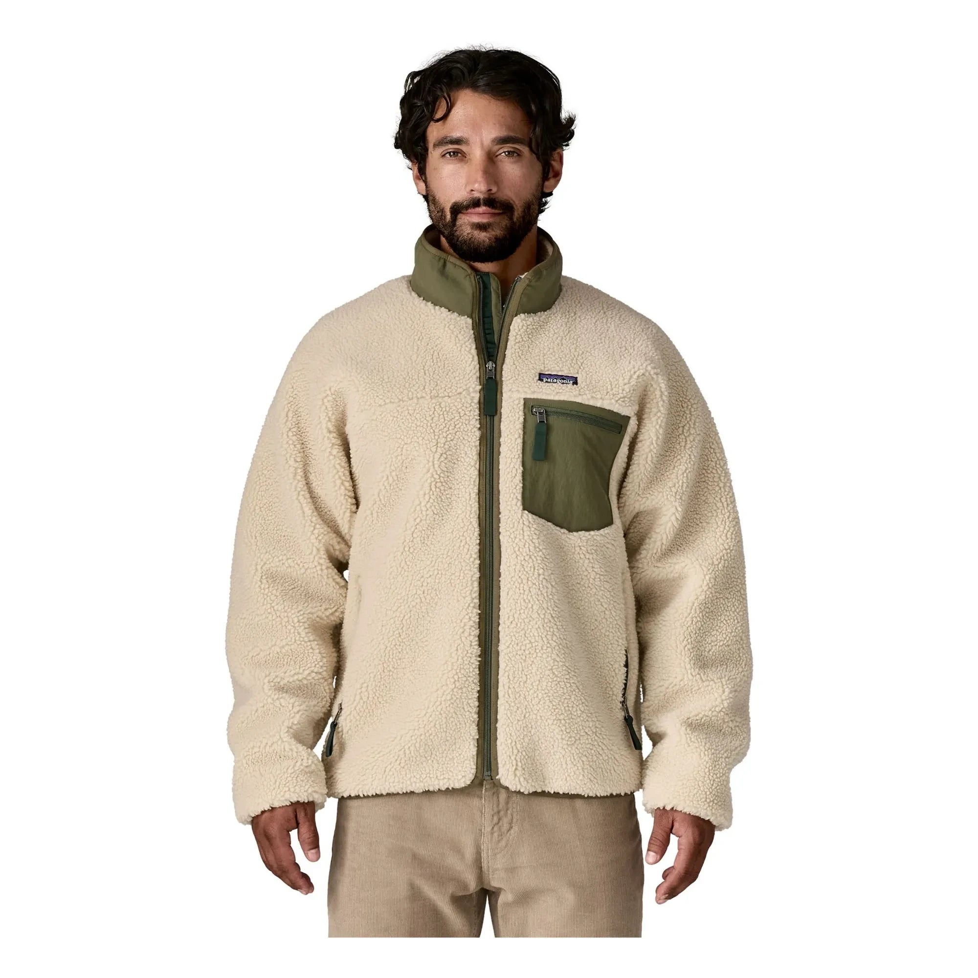 Patagonia - Klasik Retro-X Geri Dönüştürülmüş Elyaf Polar Ceket | Bej