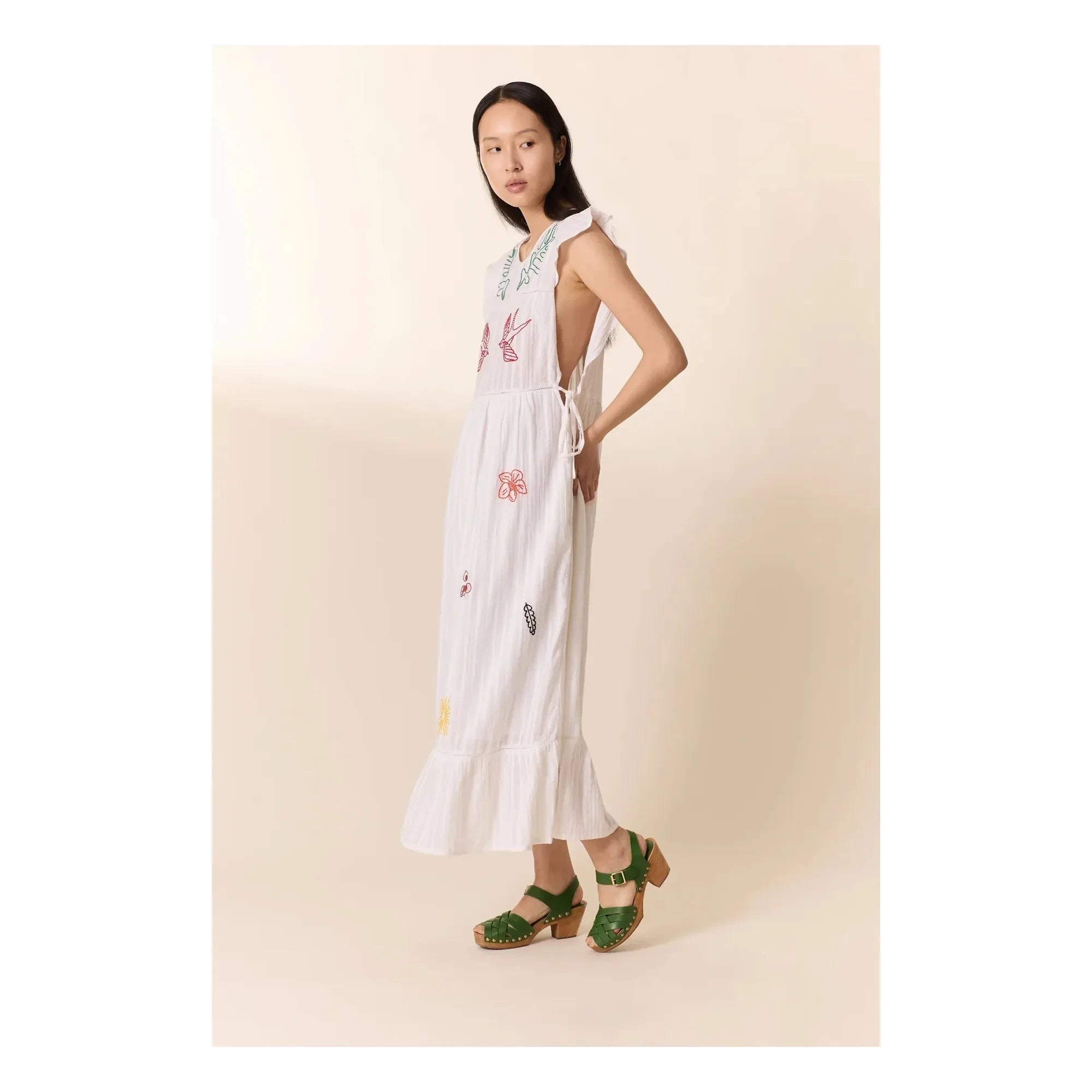 Leon & Harper - Organic Cotton Room Dress | White
