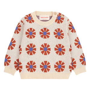 Bobo Choses - Organic Cotton Jacquard Sweater | Beige