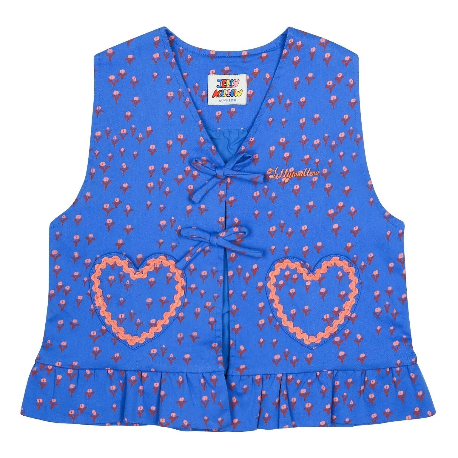 Jelly Mallow – Ärmellose Herz-Weste | Blau