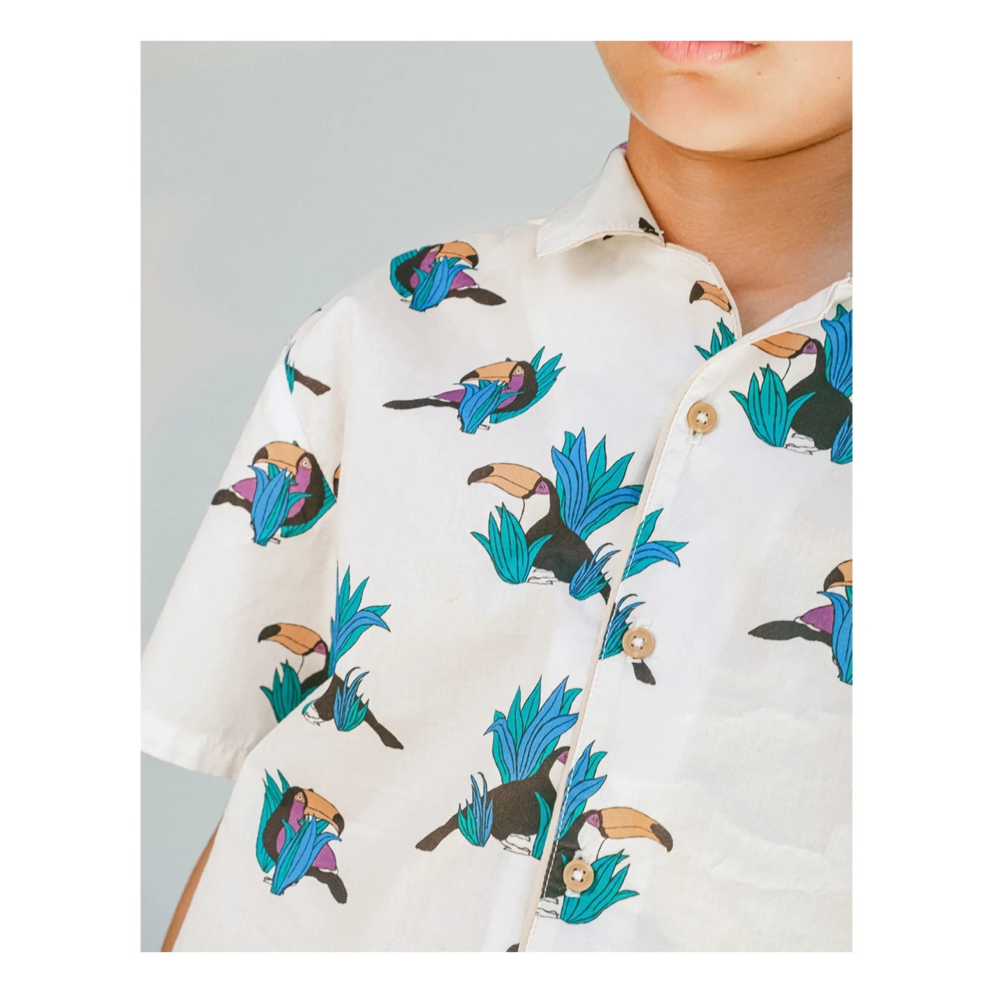 Gingersnaps - Swiper Toucans Hemd | Weiß