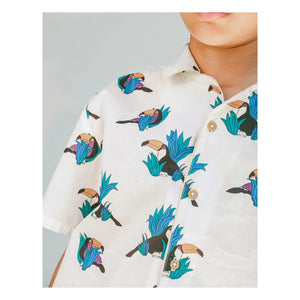Gingersnaps - Swiper Toucans Hemd | Weiß