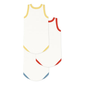 Petit Bateau - 3'lü Little Angel Organik Pamuk Askısız Body Seti | Beyaz