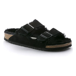 BIRKENSTOCK - Shearling Arizona Sandalen - Erwachsenenkollektion | Schwarz