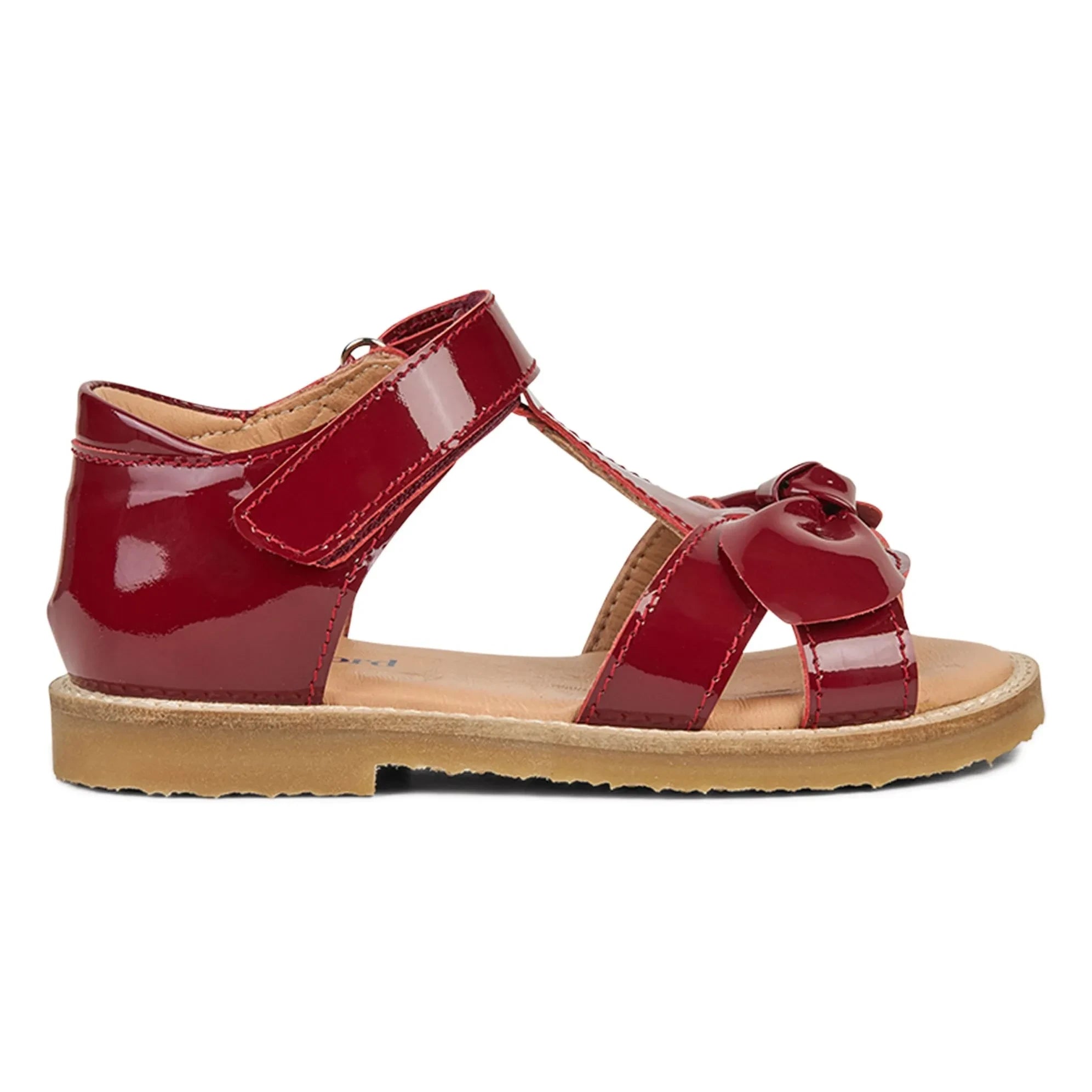 Petit Nord - Bow sandals | Cherry red