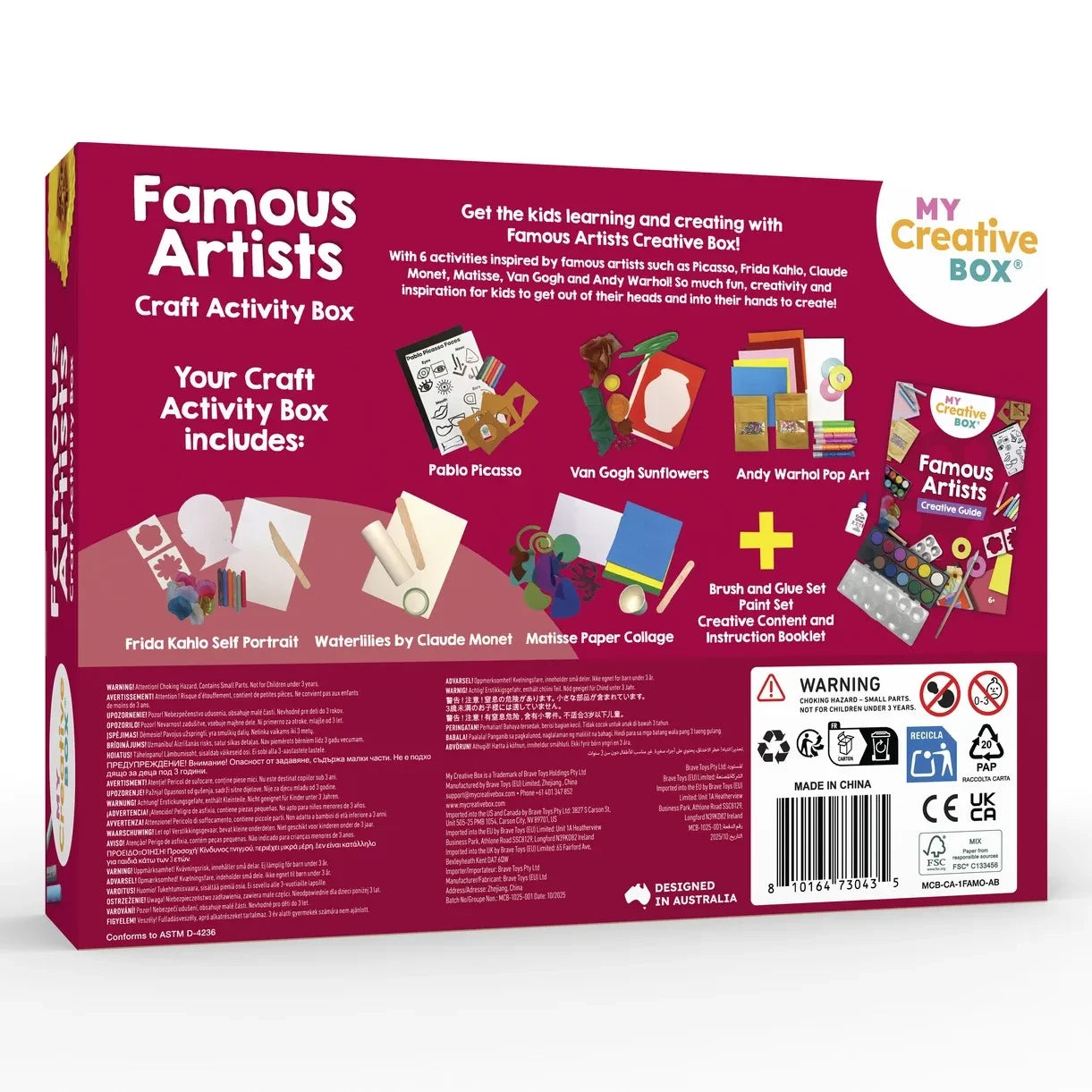 My Creative Box - Yaratıcı Etkinlik Kiti - Sanatçılar