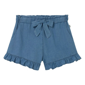 Cozmo - Blaue Jeansshorts mit Sienna-Rüschen