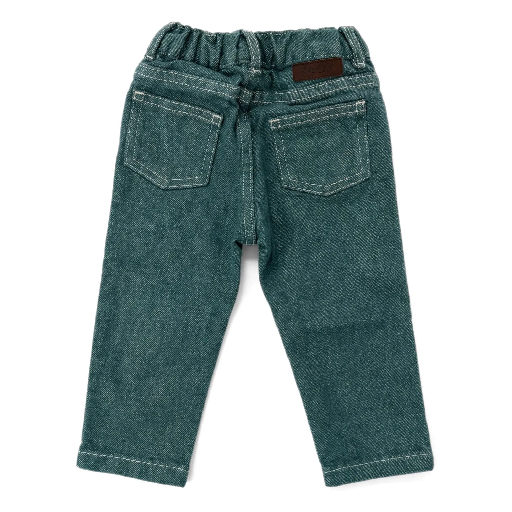 Bonpoint - Jeliott Organic Cotton Jeans | Emerald Green
