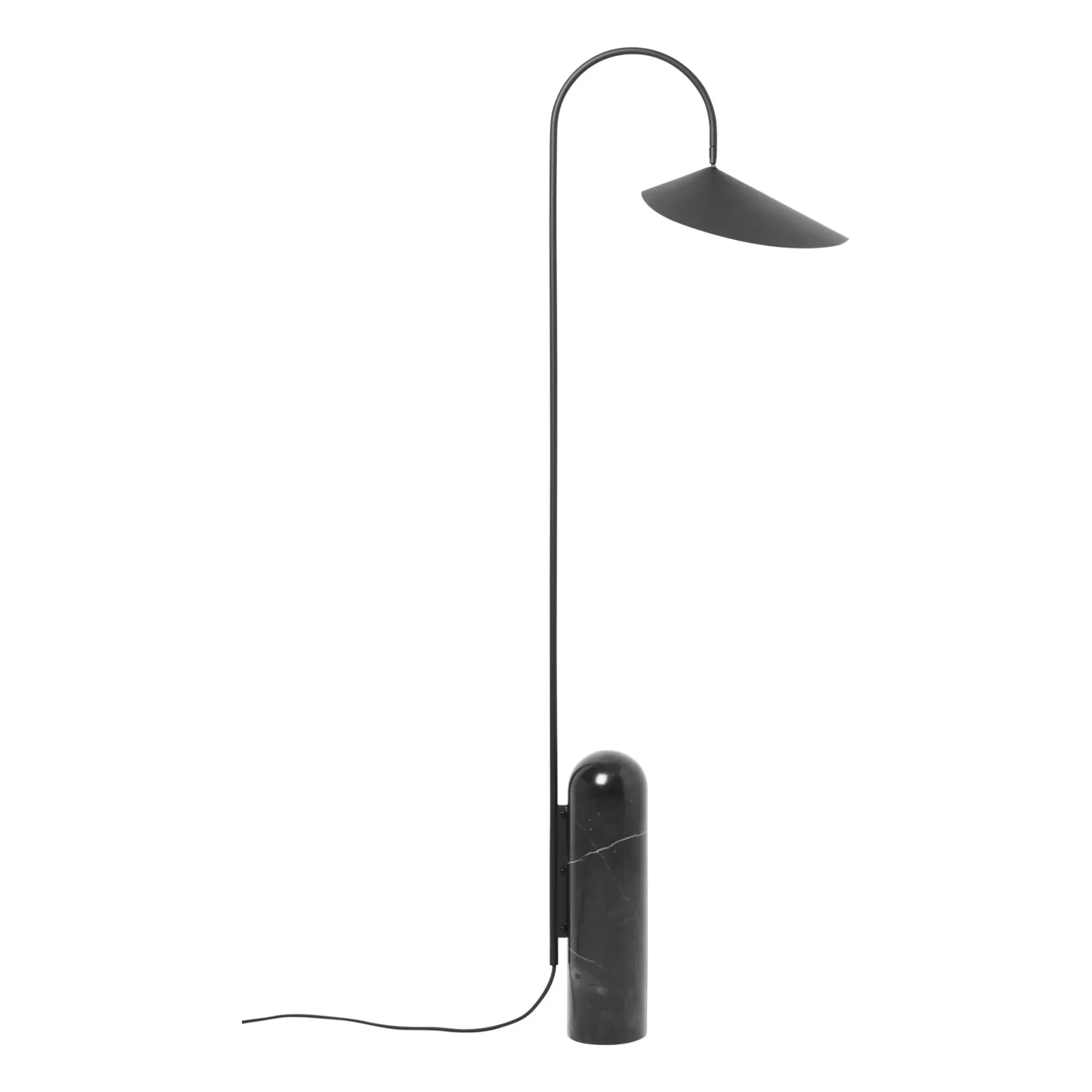 Ferm Living - Arum mermer zemin lambası | Siyah