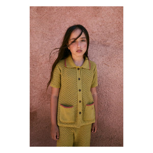 birinit - Pointelle Shirt Pockets | Yellow Green