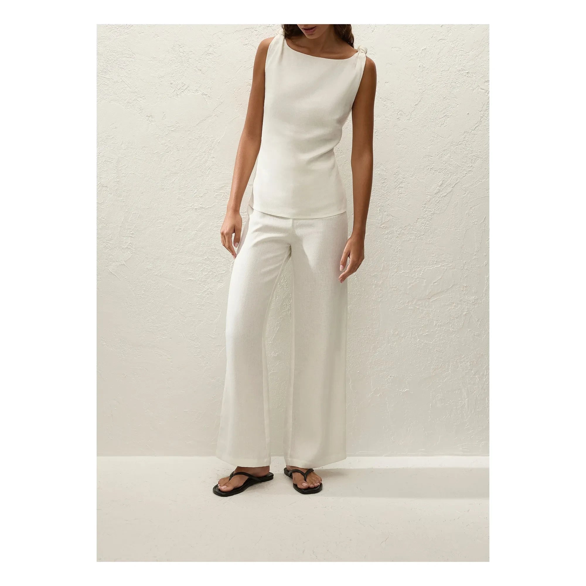 Faithfull the Brand - Ecru Top Flor Keten