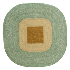 Madam Stoltz - Seegras Wanddekoration | Türkis