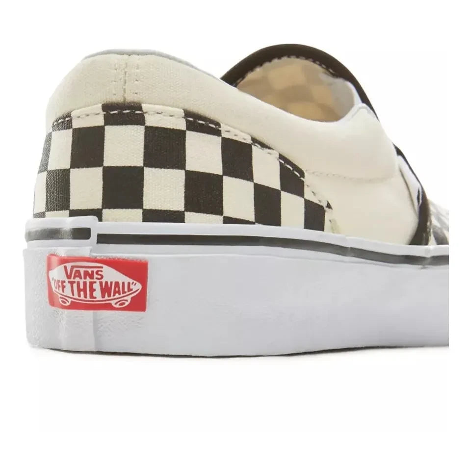 Vans – Checkerboard Slip-on-Schuhe | Weiß