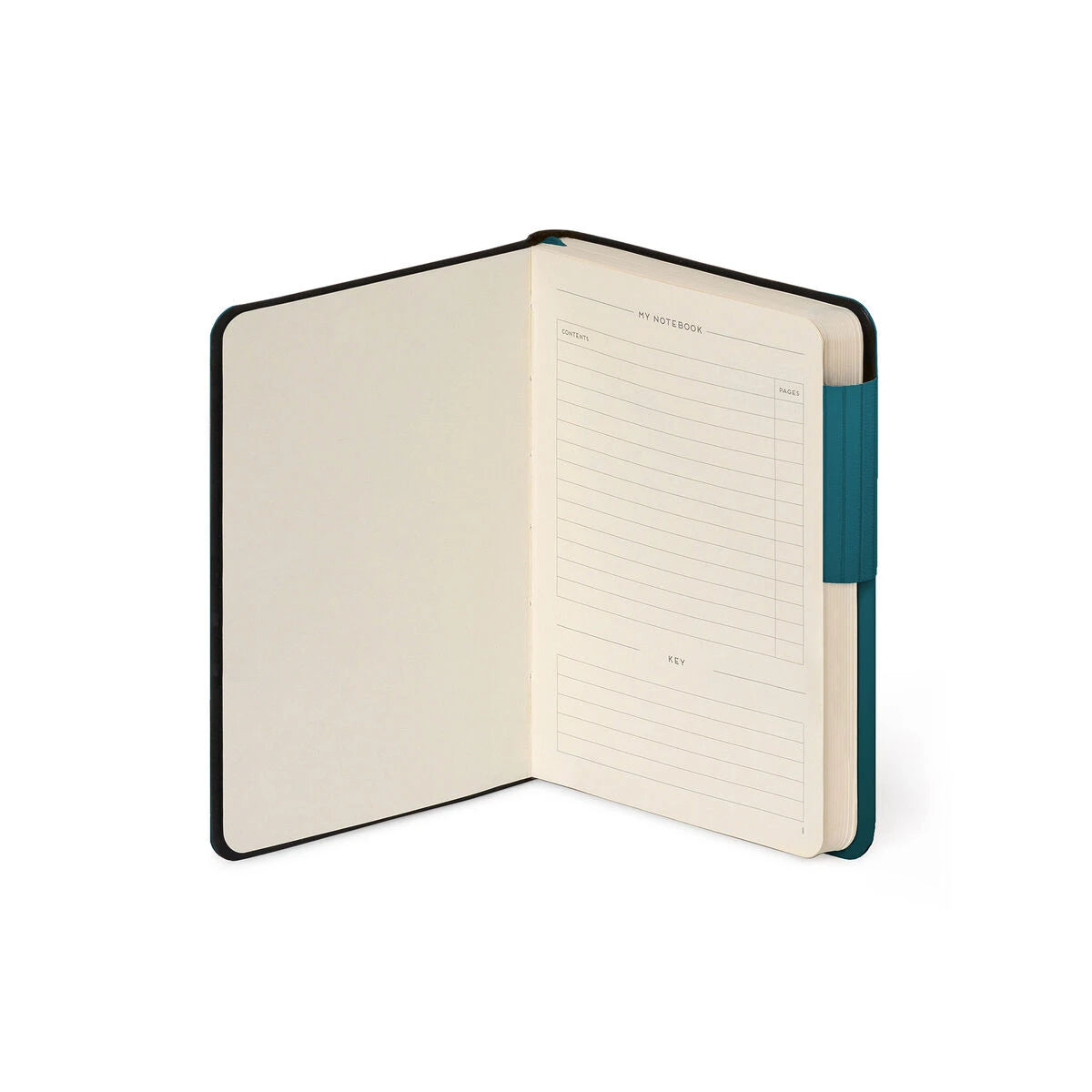 Legami - Liniert Notizbuch mit monochromem Softcover - Tiefteal - Mein Notizbuch