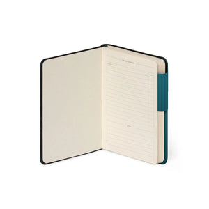 Legami - Liniert Notizbuch mit monochromem Softcover - Tiefteal - Mein Notizbuch