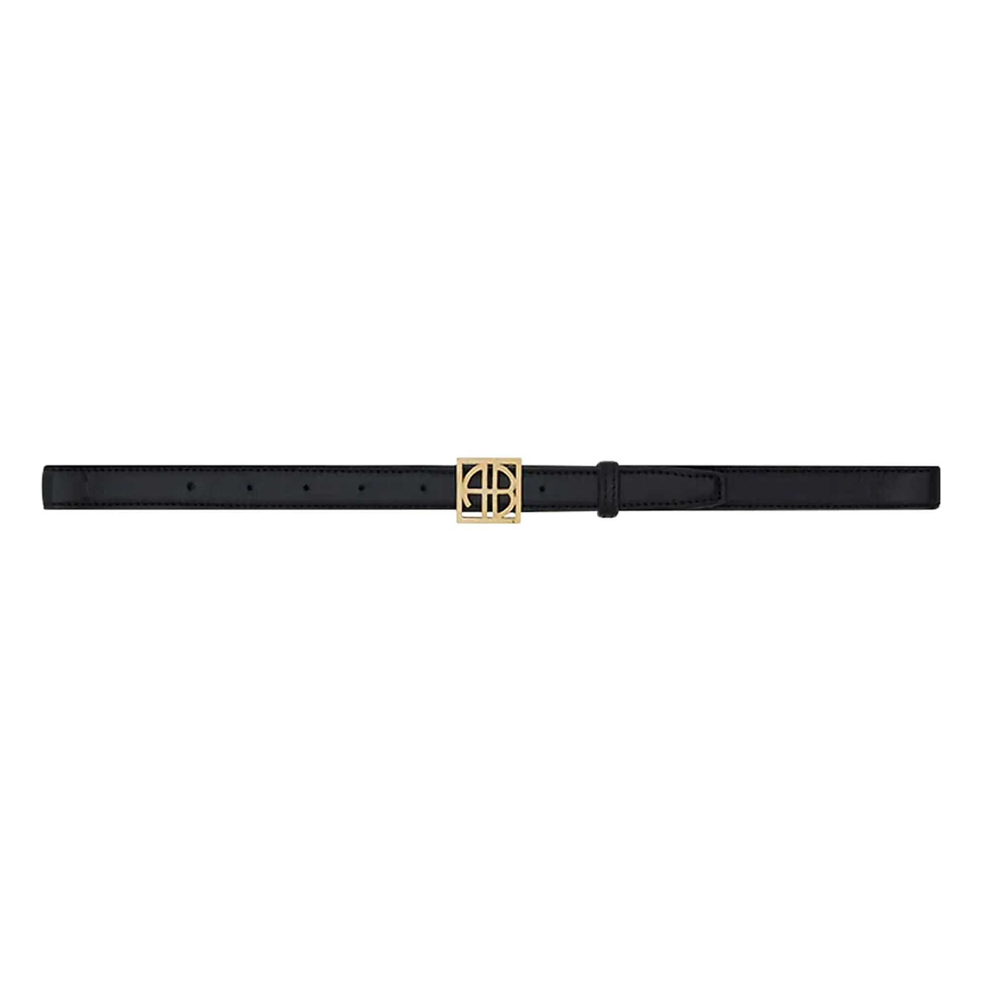 Anine Bing - Monogram Deri Kemer | Siyah