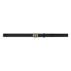 Anine Bing - Monogram Deri Kemer | Siyah
