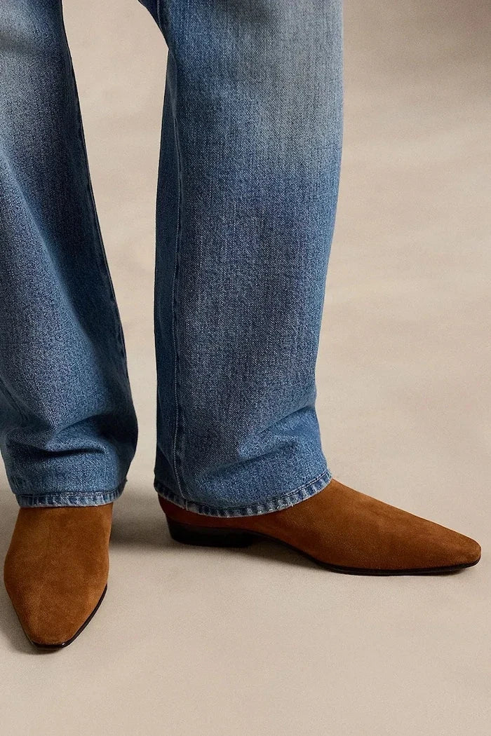 Polo Ralph Lauren kadın süet Chelsea bot Pnt Chls Bt