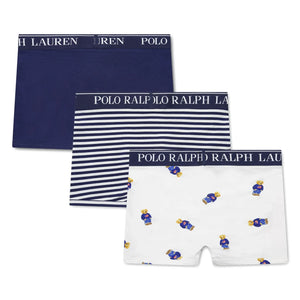 Ralph Lauren - 3'lü Ayı Boxer Şort Seti | Lacivert