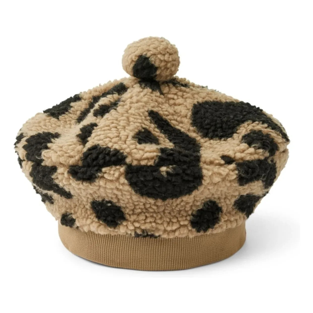 Liewood - Sherpa Poplar Leopard Beret Geri Dönüştürülmüş Fiber | Bej